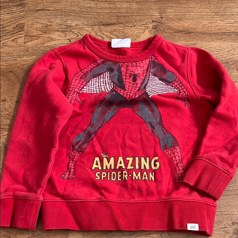GAP Kids Amazing Spider-Man Red Sweatshirt